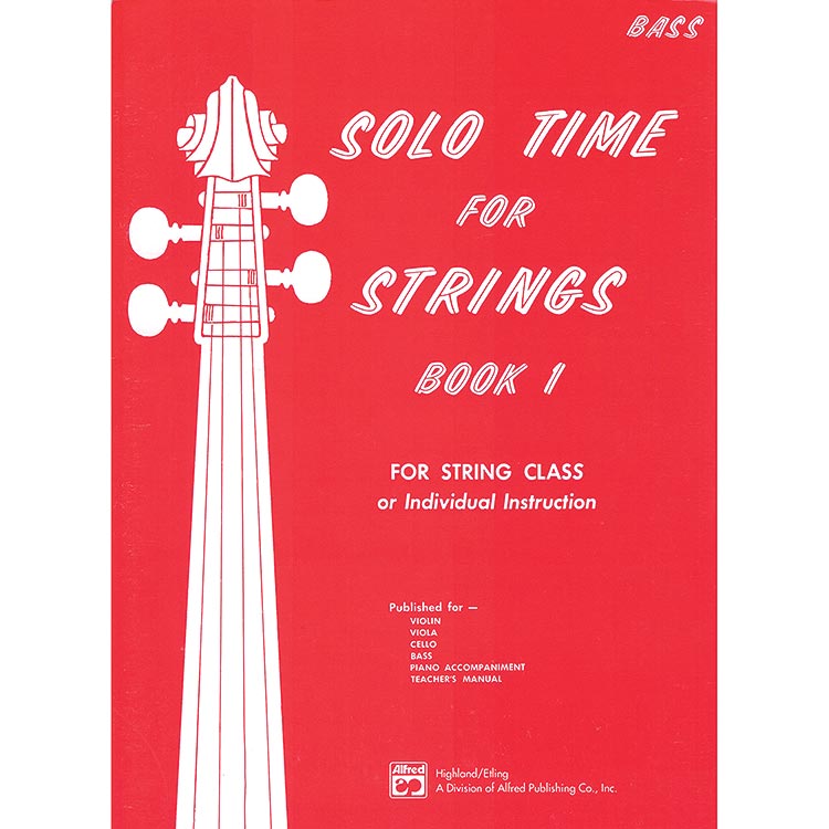 Solo Time for Strings, book 1 for bass; Forest Etling (Alfred)