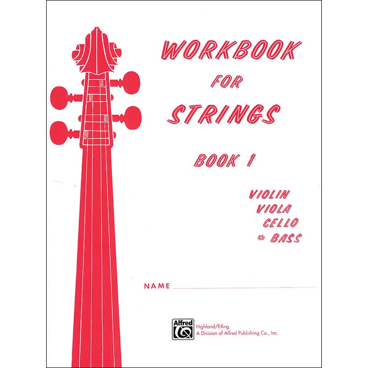 Workbook for Strings, book 1 for bass; Forest Etling (Alfred)