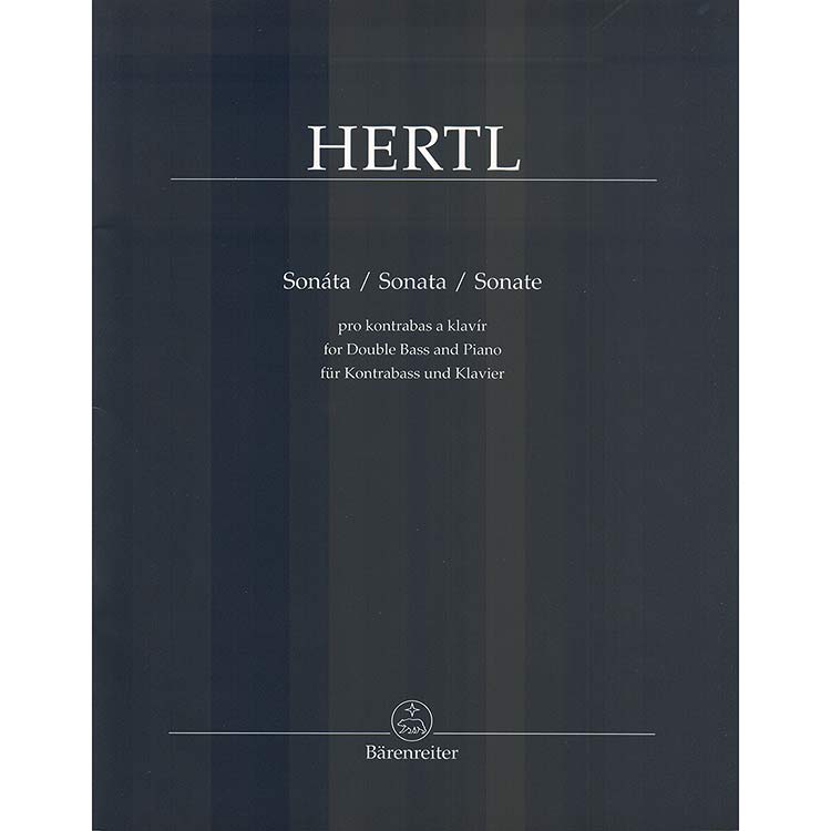 Sonata for double bass and piano (urtext); Frantisek Hertl (Barenreiter Verlag)