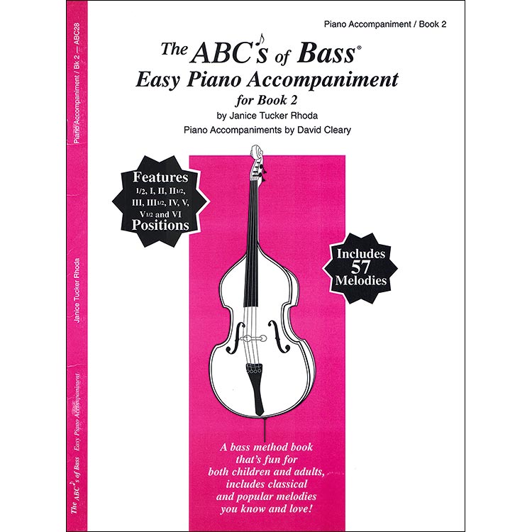 ABCs of Bass, book 2, easy piano accompaniment; Janice Tucker Rhoda (Carl Fischer)