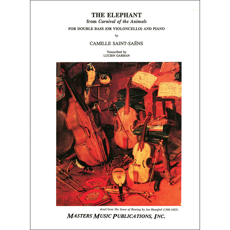 The Elephant and the Tortoise from "Carnival of the Animals", bass or cello with piano; Camille Saint-Saens (Masters Music)