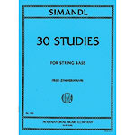 Thirty Etudes for the String Bass; Franz Simandl (International)
