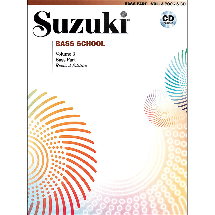 Suzuki Bass School, Volume 3, book with CD - Revised