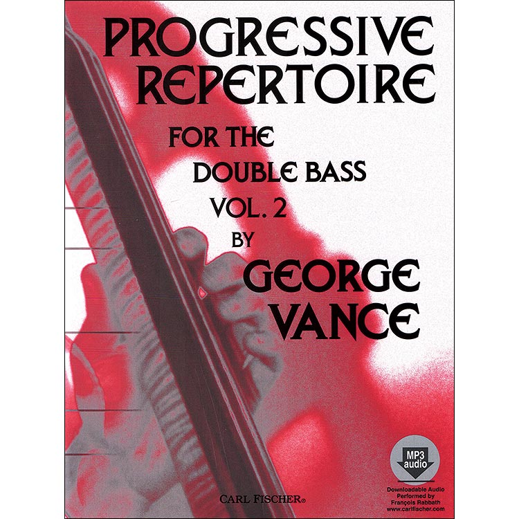 Progressive Repertoire, Bass, book 2 with online audio access; George Vance (Carl Fischer)