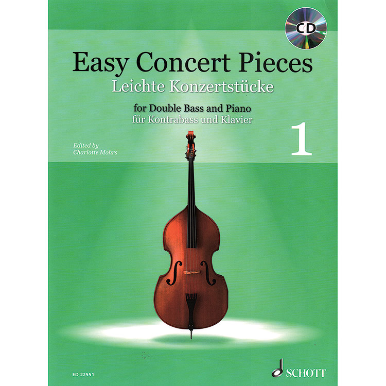 Easy Concert Pieces, for double bass and piano, volume 1; Various (Schott Edition)