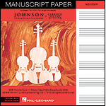JSI/CHV Manuscript Paper Notebook:  Red Cover, 8.5" x 8.5" (Hal Leonard)