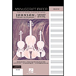 JSI/CHV Manuscript Paper Notepad, Taupe Cover, 9" x 12" (Hal Leonard)