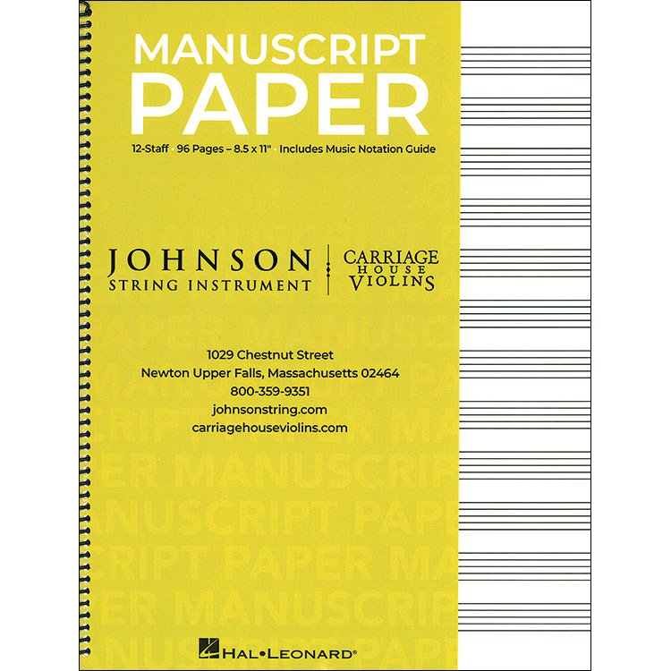 JSI/CHV Manuscript Paper, 8.5" × 11", Green (2025)