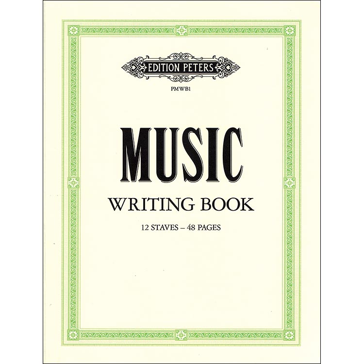Peters's Music Writing Book - 12 Staves, 48 Pages (Peters)