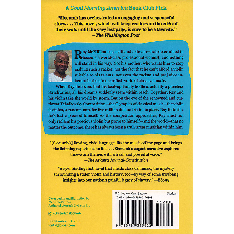 The Violin Conspiracy; Brendan Slocum (Vintage Books) Johnson String