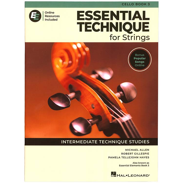 Essential Technique, Book 3 for cello (2025 edition); Allen