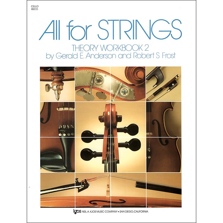 All for Strings Theory Workbook, Book 2, for cello;Anderson/Frost (Neil Kjos Music)