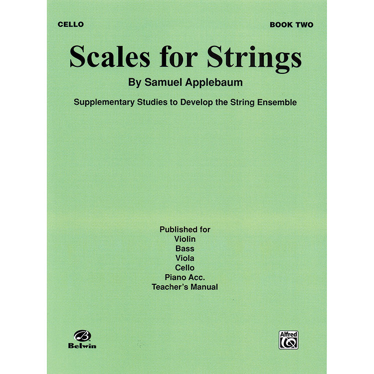 Scales for Strings, Book 2, for cello; Applebaum (Belwin-Mills)