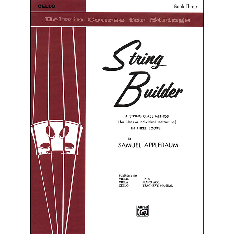 String Builder, Book 3, for cello; Applebaum (Belwin-Mills)