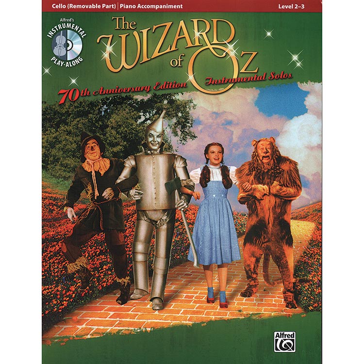 The Wizard of Oz, for cello and piano, Book/CD: Harold Arlen (Alfred)