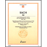 Air on the G String from Orchestral Suite #3, BWV1068, arranged for cello and piano; Johann Sebastian Bach (Schott)