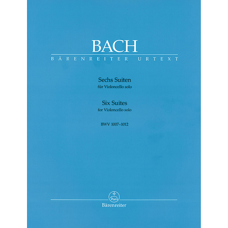Six Suites for Cello solo, BWV 1007-12 (Andrew Talle) (urtext); Johann Sebastian Bach (Barenreiter Verlag)