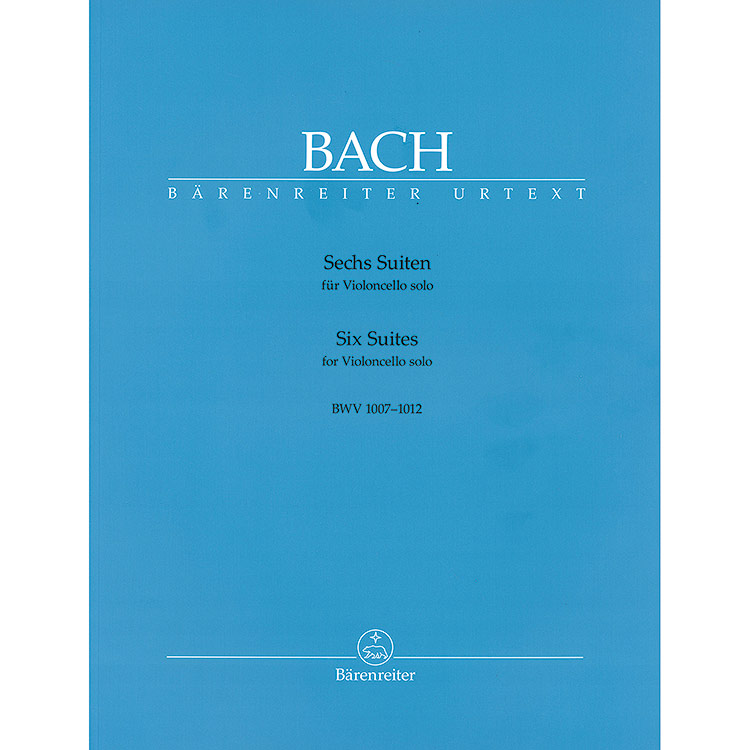 Six Suites for Cello, BWV 1007-12 (urtext); Johann Sebastian Bach