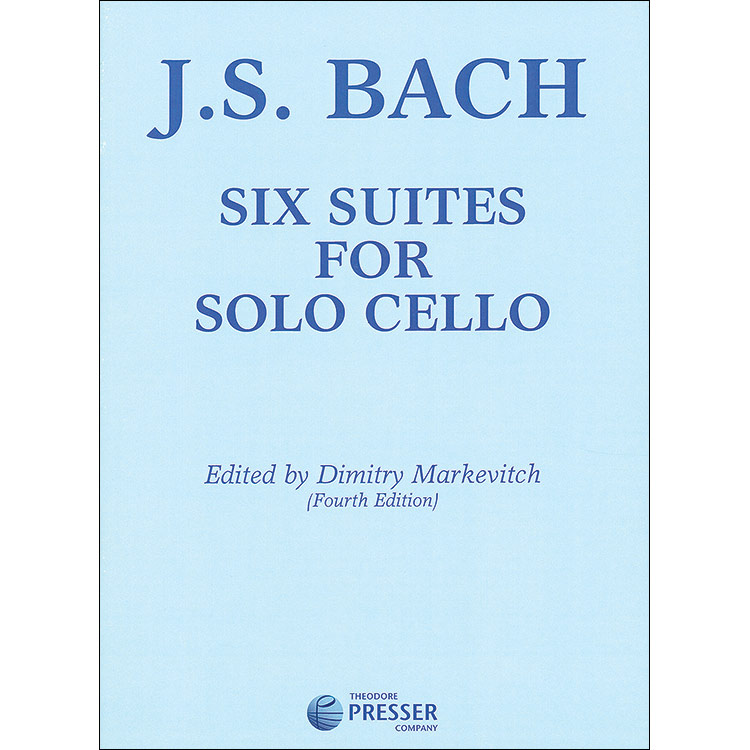 Six Suites for Solo Cello;  Johann Sebastian Bach (Theodore Presser)
