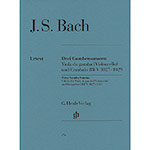 Three Gamba Sonatas, for cello and piano (urtext); J. S. Bach (G. Henle)
