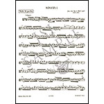 Three Sonatas for Gamba or Cello and Keyboard (BWV 1027-1029) (urtext); Johann Sebastian Bach