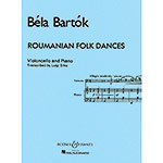 Roumanian Folk Dances, Sz. 56 for cello and piano; Bela Bartok