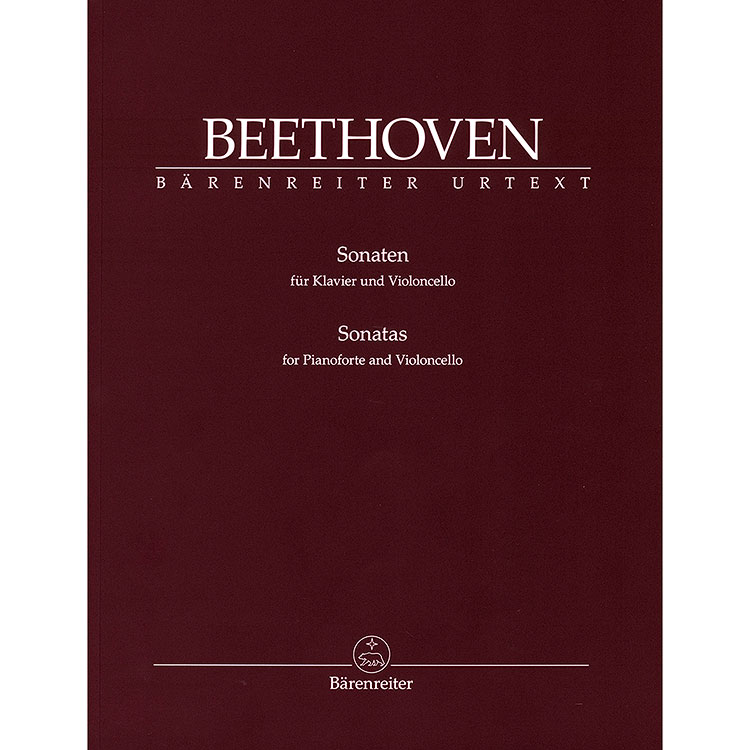 Sonatas for Piano and Violoncello (urtext); Ludwig van Beethoven (Barenreiter)