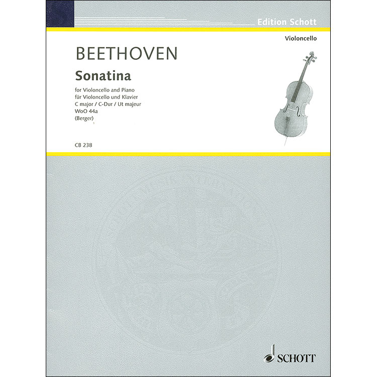Sonatina in C Major, WoO 44a, for piano and cello; Ludwig van Beethoven (Schott)