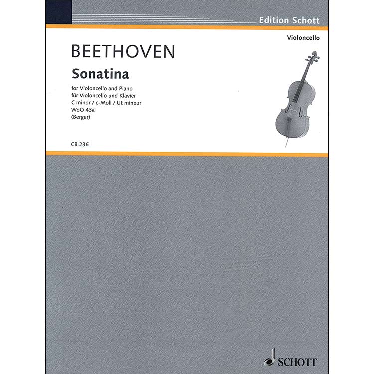 Sonatina in C Minor, for piano and cello; Ludwig van Beethoven (Schott)
