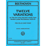 Twelve Variations on theme from "Judas Maccabeus", WoO 45, cello/piano; Ludwig van Beethoven