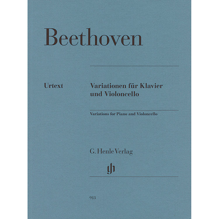 Variations for Piano and Cello (urtext, complete); Ludwig van Beethoven