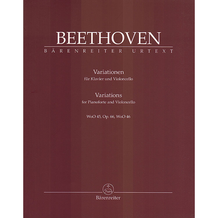 Variations for Piano and Cello (urtext); Ludwig van Beethoven