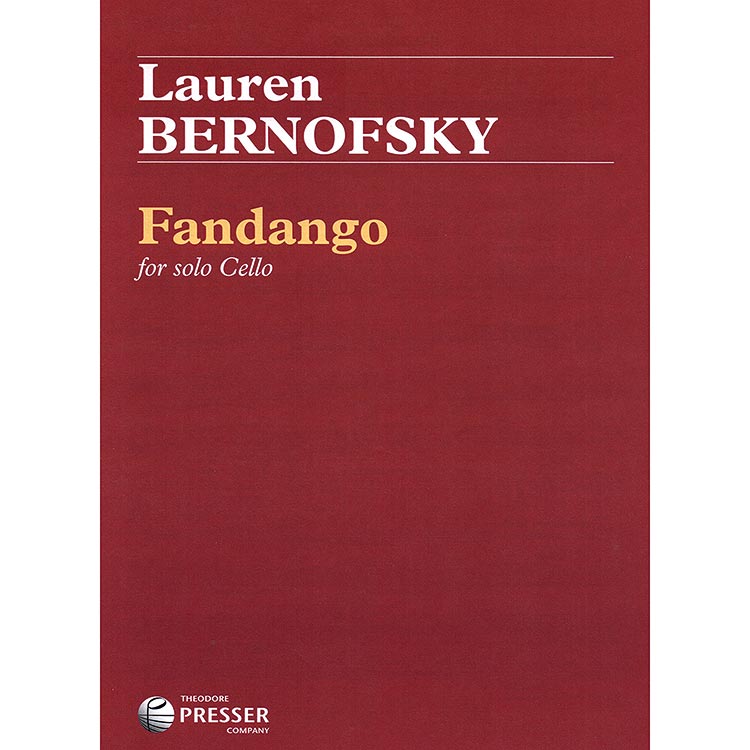 Fandango for solo cello; Lauren Bernofsky (Carl Fischer)