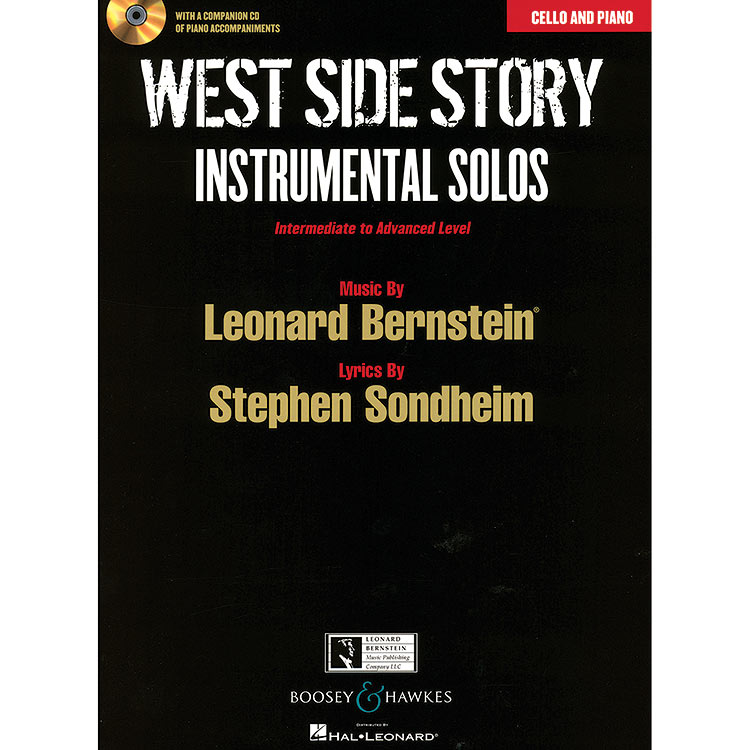 West Side Story, cello and piano with CD accompaniment; Leonard Bernstein (Boosey & Hawkes)