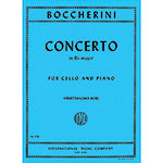Concerto in B-flat Major, for cello and piano; Luigi Boccherini (International)