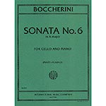 Sonata No. 6 in A Major, for cello and piano; Luigi Boccherini (International)