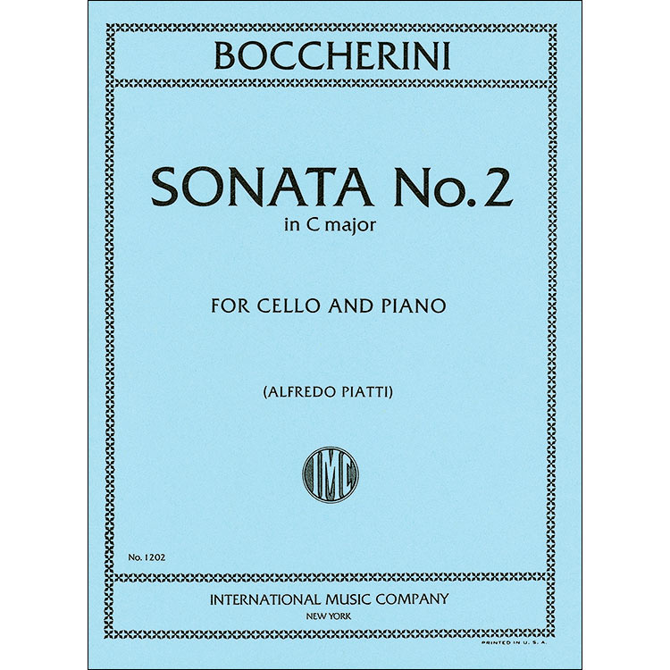 Sonata no. 2 in C Major, Op.43 for cello and piano; Luigi Boccherini