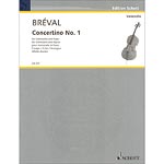 Concertino No. 1, for cello and piano; Jean-Baptiste Breval (Schott)