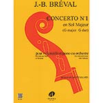 Concerto No. 1 in G Major, for cello and piano; Jean-Baptiste Breval (Editions Delrieu)
