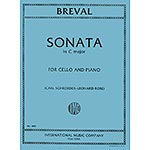 Sonata in C Major, cello and piano (Schroeder/Rose); Jean-Baptiste Breval (International)