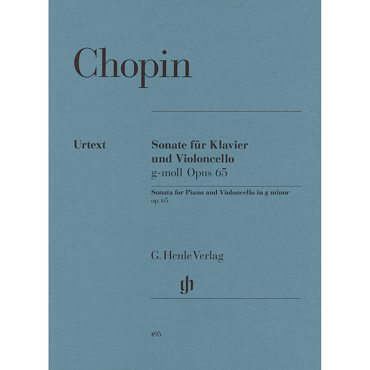 Sonata for Cello and Piano in G Minor, op. 65 (urtext); Frederic Chopin (Henle)