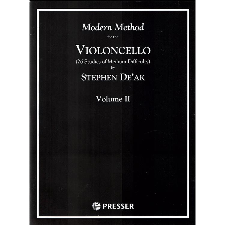 Modern Method for Violoncello, Book 2; De'ak (Elkan Vogel)
