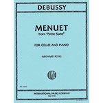 Menuet from "Petite Suite", for cello and piano; Debussy (International)