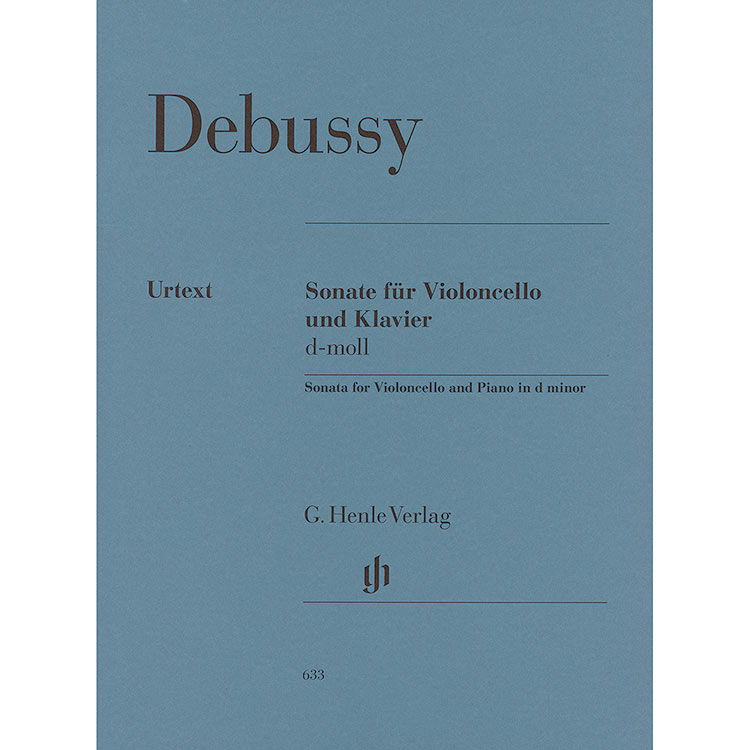 Sonata for Violoncello and Piano (urtext); Claude Debussy (Henle)