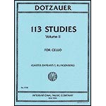 113 Studies for cello, volume 2; Friedrich Dotzauer (International)