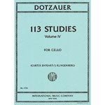 113 Studies for cello, volume 4 (edited by Enyeart/Klingenberg); Friedrich Dotzauer (International)