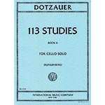 113 Studies, book 2, cello (Klingenberg); Friedrich Dotzauer (International)