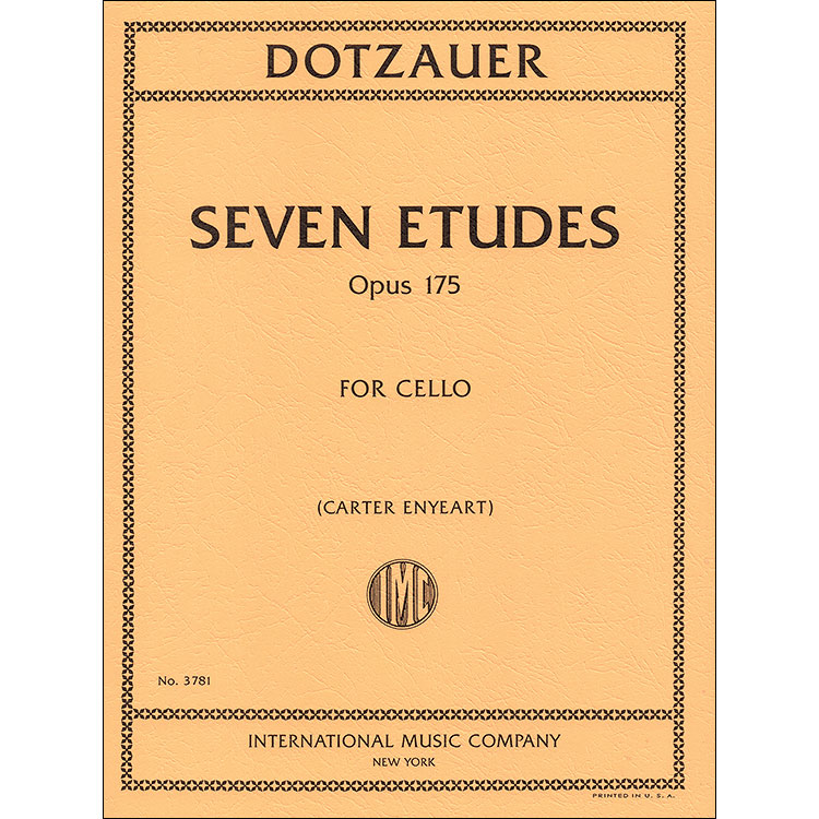 Seven Etudes, Op. 175 for cello; Friedrich Dotzauer (International Music Company)