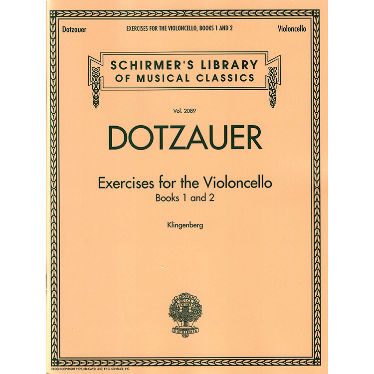 Exercises for Violoncello, Complete (1-62); Dotzauer (Schirmer)