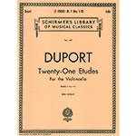 Twenty-One Etudes, book 1, cello; Jean-Louis Duport (Schirmer)